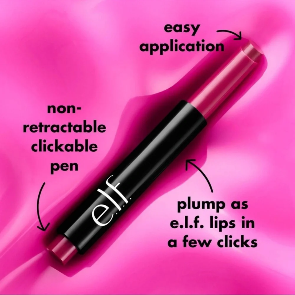 💎 ELF Pout Clout Lip Plumping Pen in Color Red My Mind Full-Size New